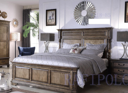 Country House Designer Furniture Bed Double Bedroom 180x200cm Beds Wilhelminian style